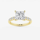 Elara - Graduated Side Stones Engagement Ring