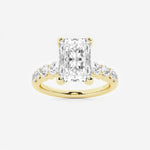 Elara - Graduated Side Stones Engagement Ring