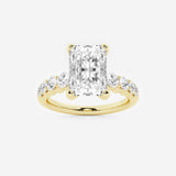 Elara - Graduated Side Stones Engagement Ring