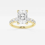 Elara - Graduated Side Stones Engagement Ring