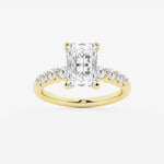 Elara - Graduated Side Stones Engagement Ring
