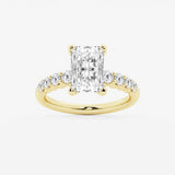 Elara - Graduated Side Stones Engagement Ring