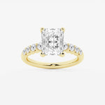 Elara - Graduated Side Stones Engagement Ring
