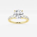 Elara - Graduated Side Stones Engagement Ring