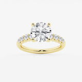 Elara - Graduated Side Stones Engagement Ring