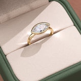 Marquise Bezel Set Lab Grown Diamond Ring