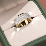Wide Pavé Diamond Band
