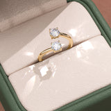 Two Stone Toi Et Moi Diamond Ring