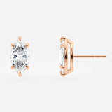 Marquise Solitaire Lab Grown Diamond Stud Earrings