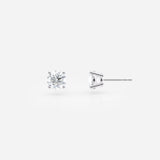 Round Cut Lab Grown Diamond Stud Earrings