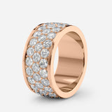 Wide Pavé Diamond Band