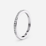 Channel Set Lab Diamond Wedding Band