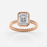 Emerald Cut Lab Grown Diamond Ring