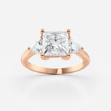 Princess Cut Lab Grown Diamond Engagement Ring