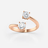 Two Stone Toi Et Moi Diamond Ring