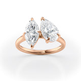 Toi et Moi Pear & Marquise Diamond Engagement Ring
