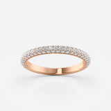 Micro Pave Diamond Stacking Ring