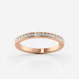 Channel Set Lab Diamond Wedding Band