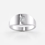 Princess Cut Lab Diamond Wedding Band