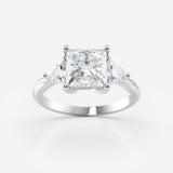 Princess Cut Lab Grown Diamond Engagement Ring