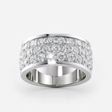 Wide Pavé Diamond Band