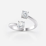 Two Stone Toi Et Moi Diamond Ring
