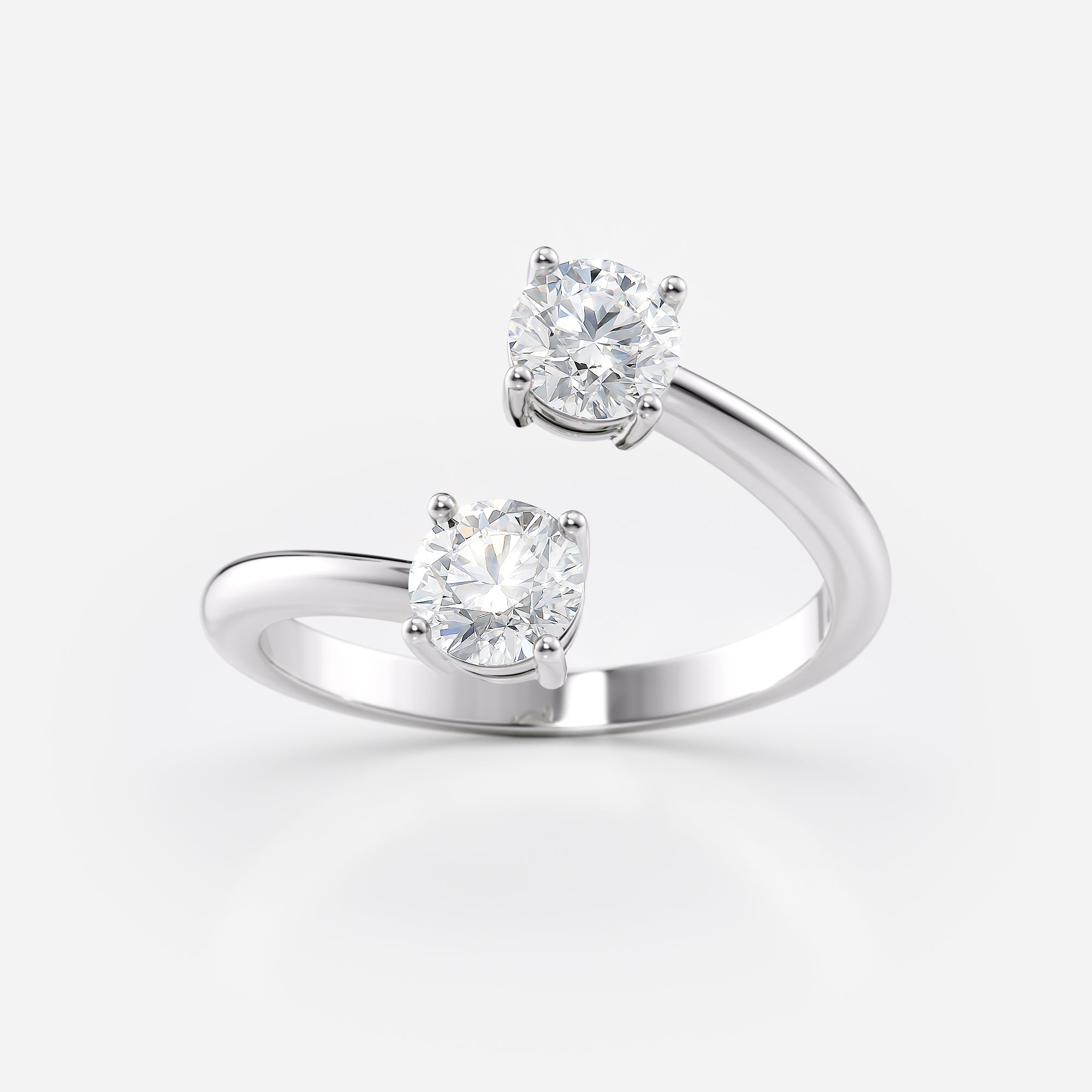 Two Stone Toi Et Moi Diamond Ring