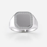 Women Diamond Signet Ring