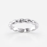 Braided Lab Diamond Ring