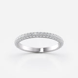 Micro Pave Diamond Stacking Ring