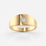 Princess Cut Lab Diamond Wedding Band