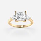 Princess Cut Lab Grown Diamond Engagement Ring