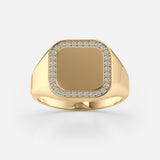 Women Diamond Signet Ring