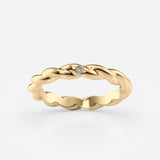 Braided Lab Diamond Ring