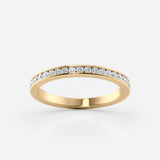 Channel Set Lab Diamond Wedding Band