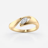 Marquise Lab Diamond Statement Ring
