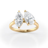 Toi et Moi Pear & Marquise Diamond Engagement Ring