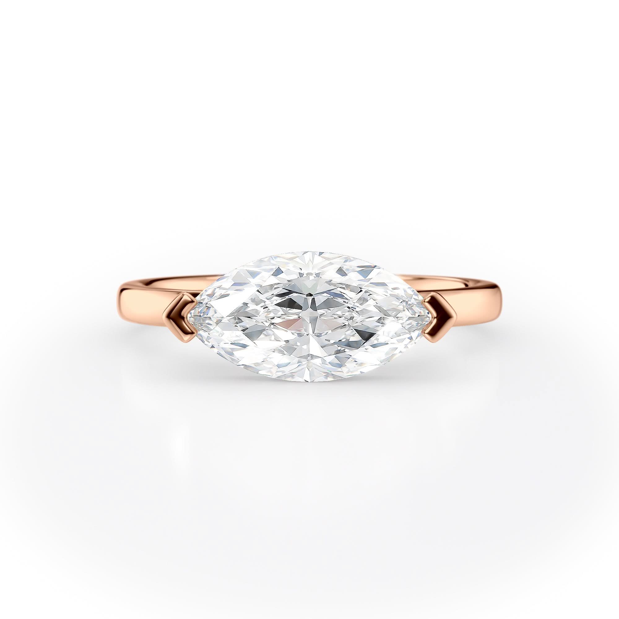 Marquise Diamond Solitaire Engagement Ring
