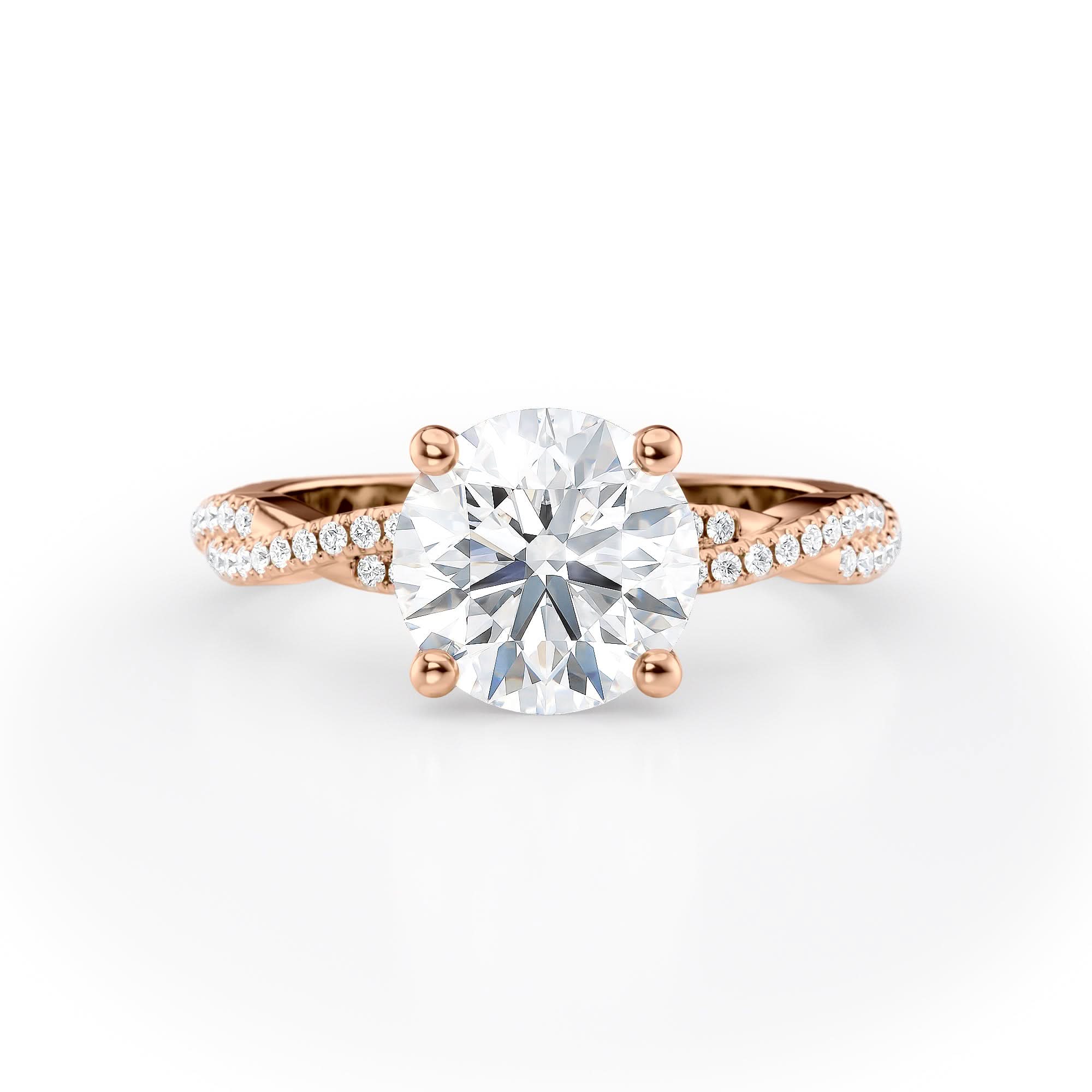 Luxurious Round Diamond Engagement Ring