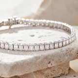 Emerald Cut Tennis Bracelet with Lab Grown Diamond