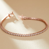 Rose Gold Tennis Bracelet with Lab Grown Diamonds