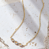 Gold Infinity Necklace with Lab Grown Diamond