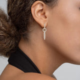 Triple Link Drop Earrings