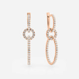 Triple Link Drop Earrings