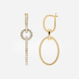 Triple Link Drop Earrings