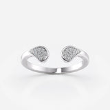 Teardrop Open Cuff Ring