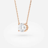 Oval Cut Lab Grown Diamond Solitaire necklace