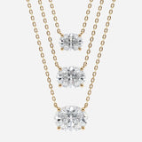 Oval Cut Lab Grown Diamond Solitaire necklace