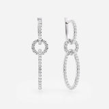 Triple Link Drop Earrings