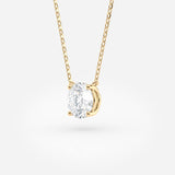 Round Cut Lab Grown Diamond Solitaire necklace